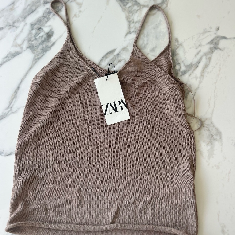 Zara Women's Tan Top